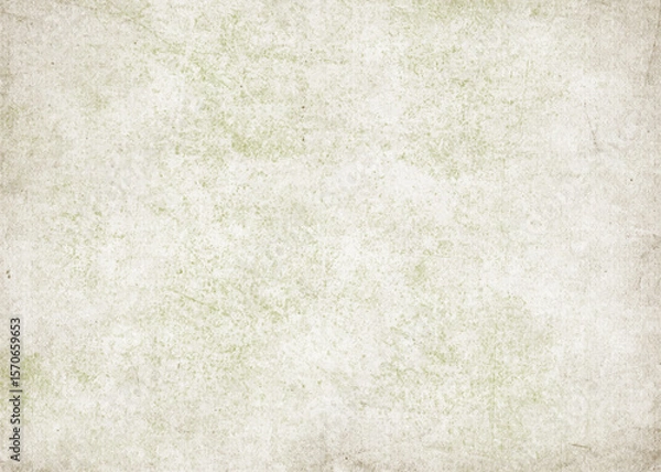 Fototapeta Vintage Grunge Old Paper Background Texture with Subtle Green Tone and Distressed Surface