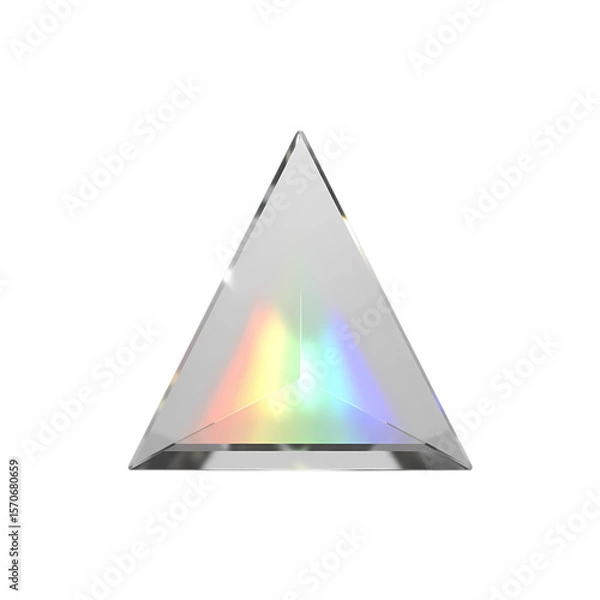Fototapeta Triangular Prism Lamp: RGB Spectrum Light