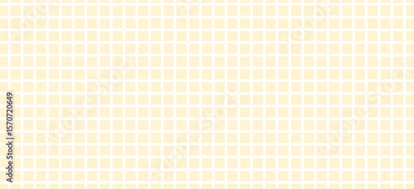 Fototapeta Checkered pattern with small yellow and white grid. Geometric tile background.