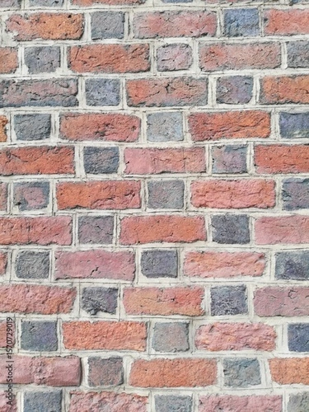 Obraz Gothic cathedral brick wall close up.