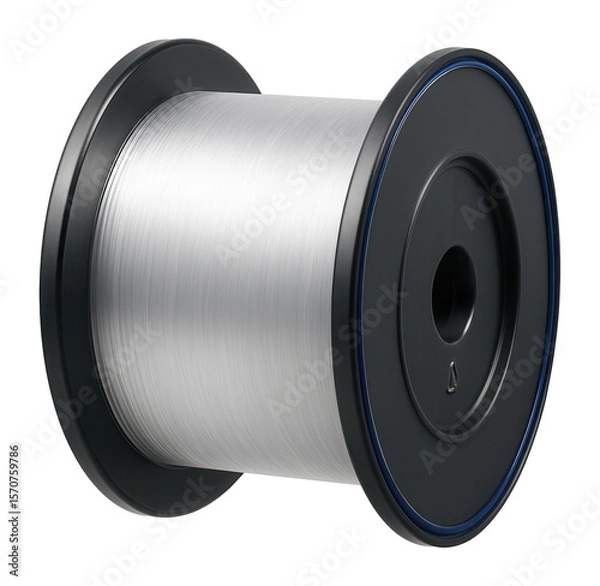 Fototapeta Bulk spool of clear monofilament line with 1,000-yard length for re-spooling