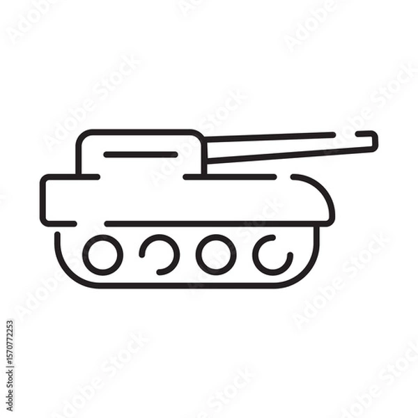 Obraz War web icons in line style. Army, battle, conflict, military, missile, refugees, bomb, tank, collection.