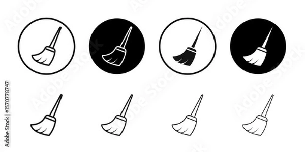 Fototapeta Sweeping icon simple vector isolated symbol