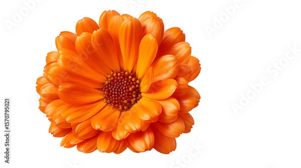 Fototapeta Orange Flower Blossom With Dewy Petals On Transparent Background and Image Details