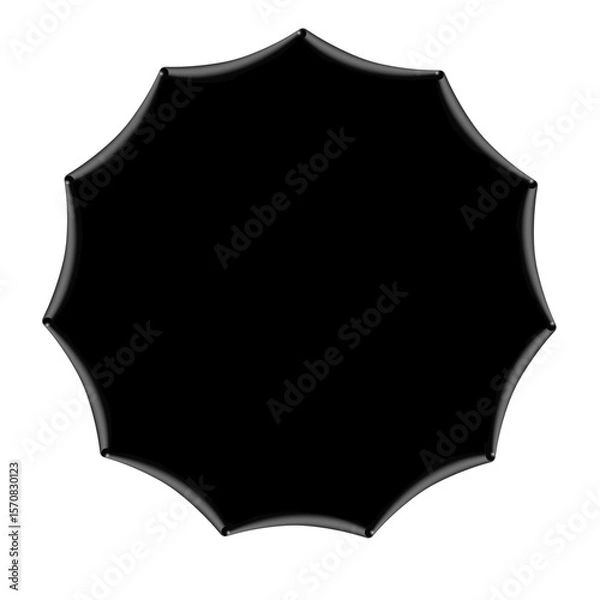 Fototapeta shield on black background