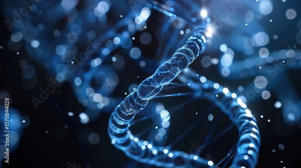 Obraz Unique DNA strand structure in science