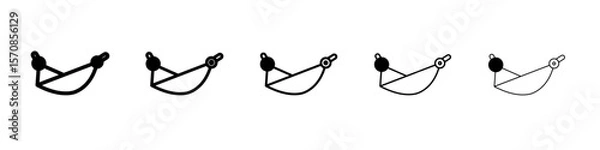 Obraz Hammock icon outline simple illustration isolated