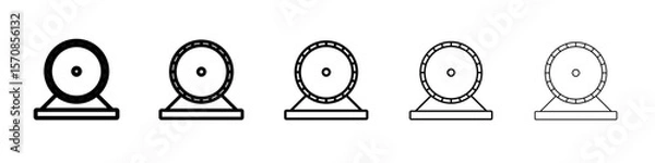 Obraz Hamster wheel icon outline simple illustration isolated