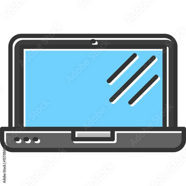 Obraz Laptop Vector Icon