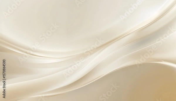 Obraz Elegant Digital Abstract Background in Golden Beige and Ivory
