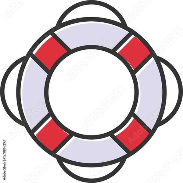 Obraz Life Saver Vector Icon