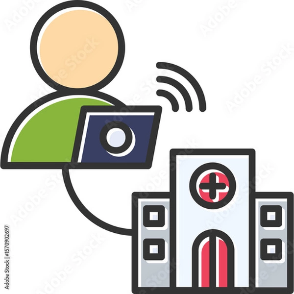 Obraz Hospital Vector Icon Design