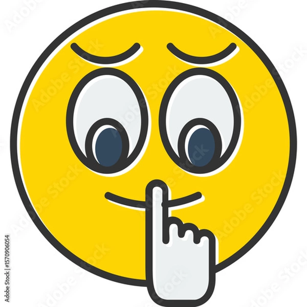 Obraz Quiet Vector Icon Design