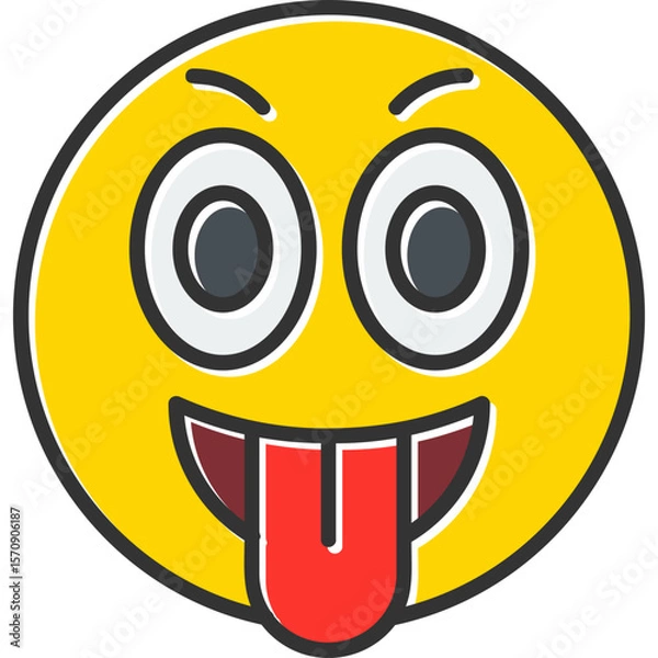 Fototapeta Tongue Vector Icon Design