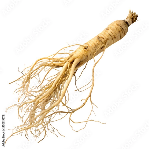 Fototapeta Ginseng Root Unveiling the Ancient Herbs Powerful Benefits on transparent background