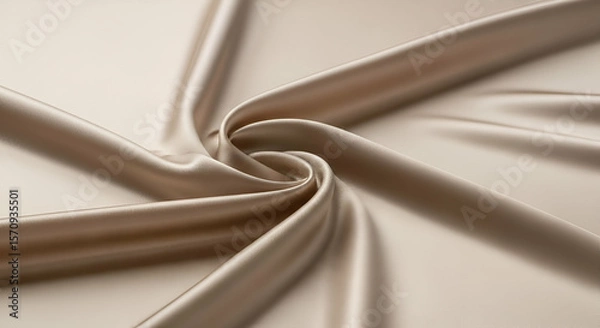 Fototapeta flowing silk folds in light pearl white with gentle shadows and highlights, creating a luxurious soft texture