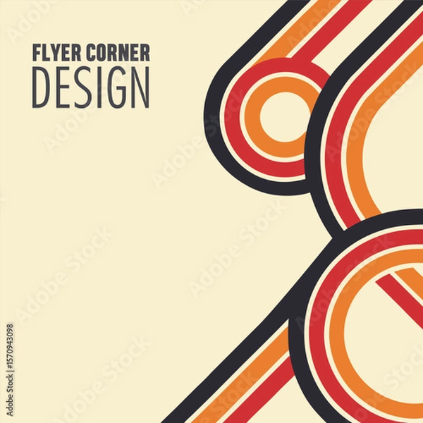 Obraz Flyer, brochure, poster corner design template 
