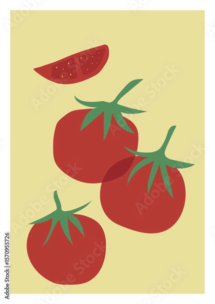 Obraz abstract art beach elements illustration