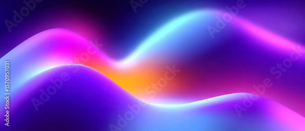 Fototapeta Abstract neon gradient lighting artistic background