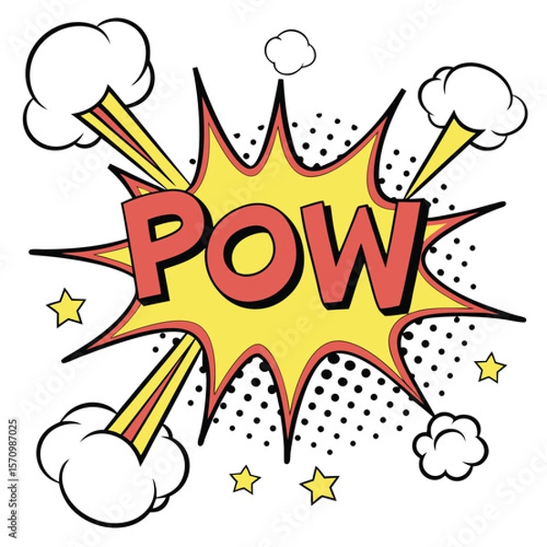 Fototapeta Comic book explosion graphic design