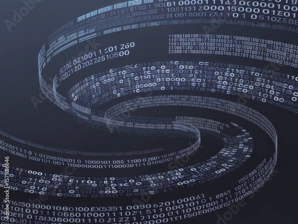 Obraz binary code background