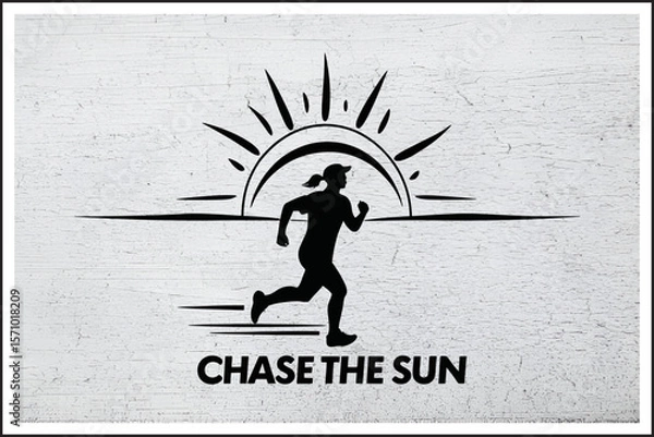 Fototapeta Chasing the Sunlight,
Run Toward the Horizon,
Sunset Runner,
Pursuit of Light
