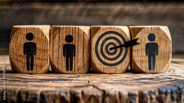Fototapeta Concept of customer relationship management  focus on customer engagement and service development