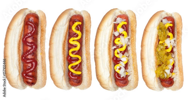 Fototapeta Collection of hotdogs