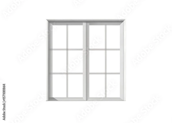 Obraz Transparent shadow effect. Shadow and light from window isolated on white background, PNG