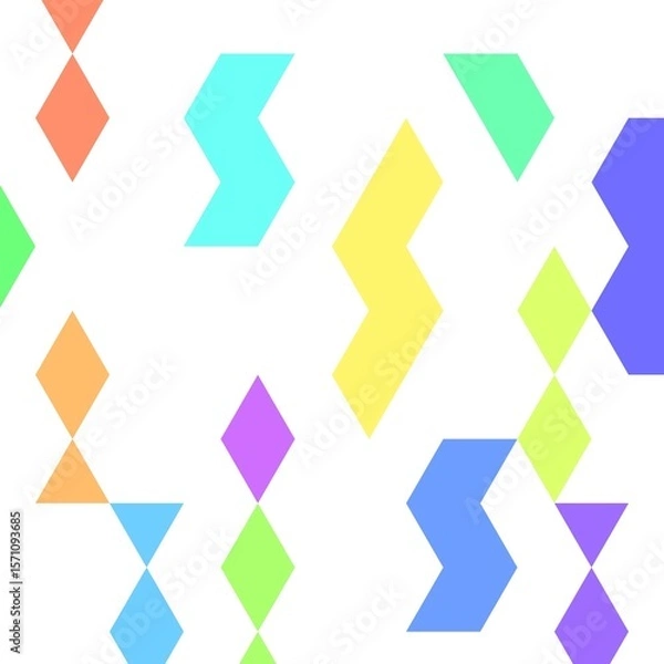 Fototapeta set of colorful ribbons