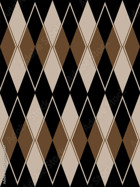 Fototapeta Argyle traditional vector pattern.Seamless geometric illustration pattern.Scotland argyll intarsia pastel element style .Design for fabric clothing,sweater,socks,wrapping,tablecloth,blanket,decoration