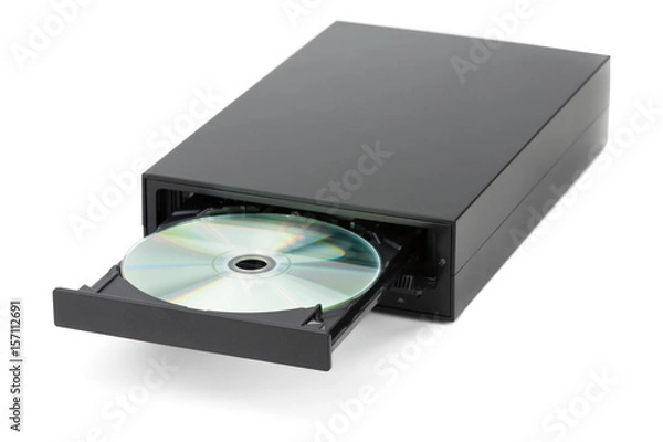 Obraz DVD CD recorder on isolated white background