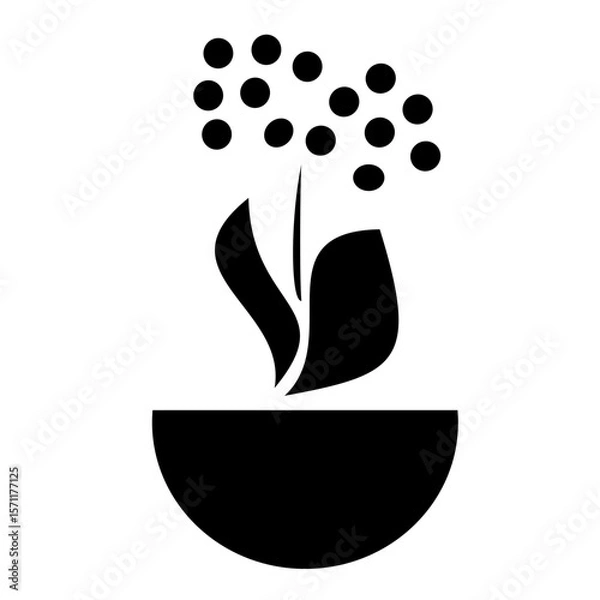 Obraz Boho style flower in pot