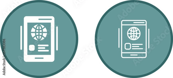 Obraz Online Booking Vector Icon