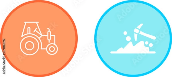 Fototapeta Mining Vector Icon