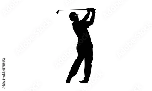 Obraz Golf Player & Silhouette Logo Template 