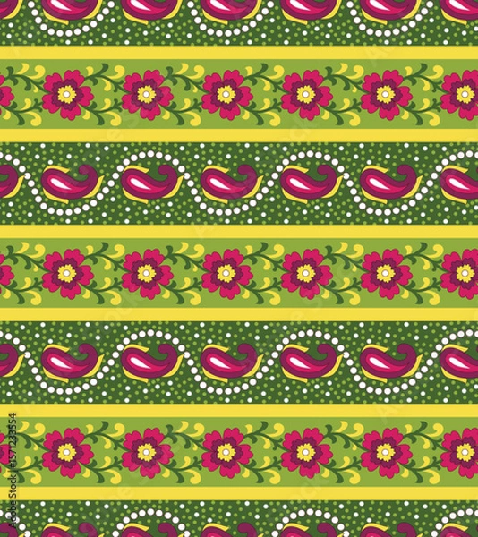 Fototapeta Seamless Floral Pattern for Fabric and Textile Printing