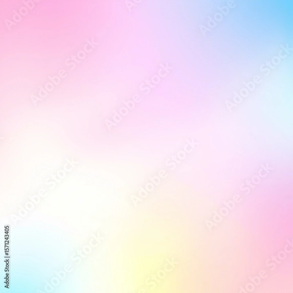 Fototapeta Pastel color gradient background grainy pink blue yellow retro summer noise texture effect wide banner header backdrop design