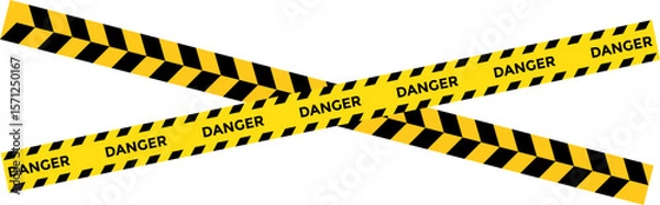 Fototapeta caution warning tape frame. designed for industrial safety. Caution tape border and safety stripe. roadwork construction