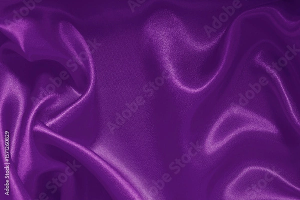 Fototapeta Dark purple fabric texture background, detail of silk or linen pattern.