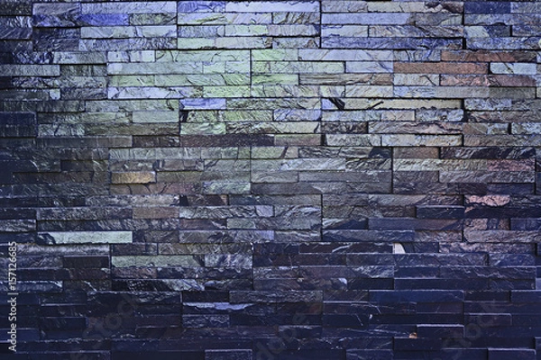 Fototapeta Black wall stone texture background 