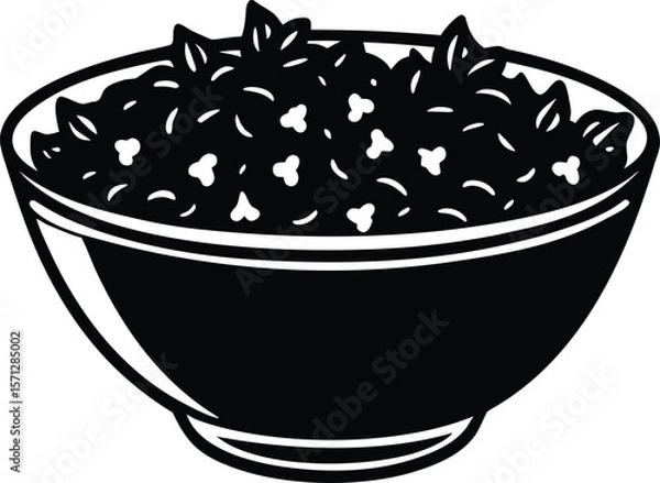 Obraz potpourri bowl on white background.eps