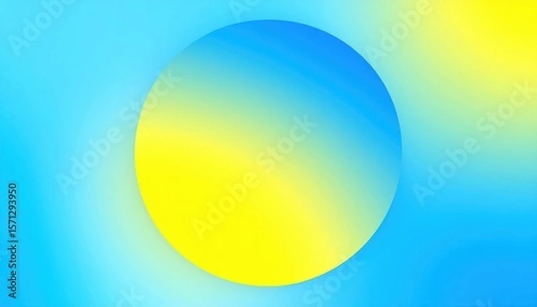 Obraz Vibrant, glossy 3D spheres and colorful Easter eggs with abstract reflections form a cheerful, sunny design