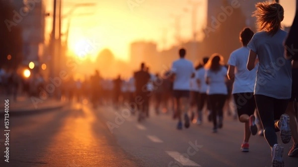 Obraz Runners Join Forces for Charity Run