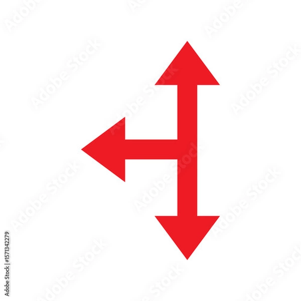 Obraz road direction arrows icon