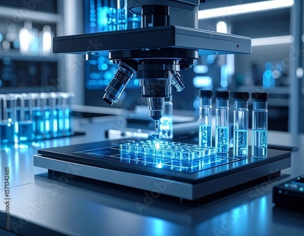 Obraz Photos on the topic of cell therapy in medical research