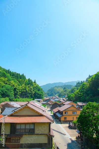 Obraz 島根県　石見銀山の町並み