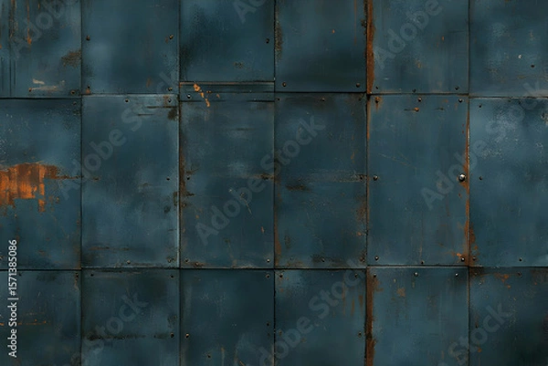 Obraz Dark Blue Metal Texture Background Illustration