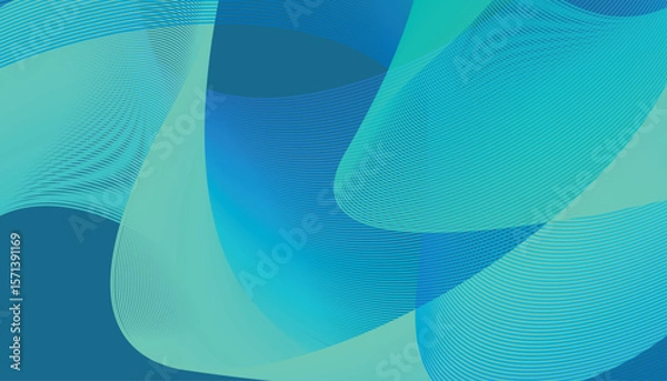 Obraz Attractive wavy vector abstract background