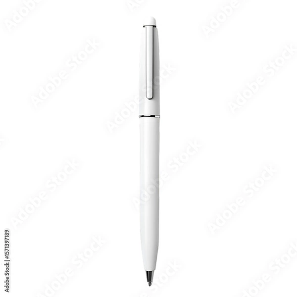 Obraz silver pen isolated on white